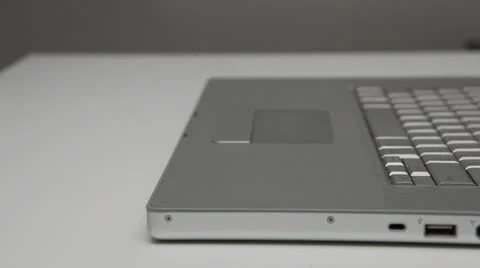 Exporting a dvd from silver laptop 스톡 동영상 22479130