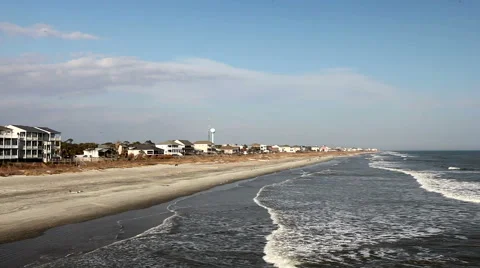 Exposed Beach Property Stock Footage 54759946