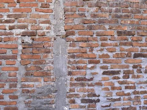 Exposed Brick Wall Texture 库存照片