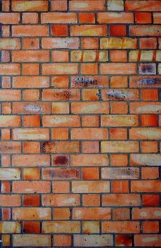 Exposed brick wall view Stock Photos