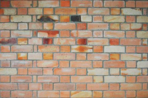 Exposed brick wall view 库存照片