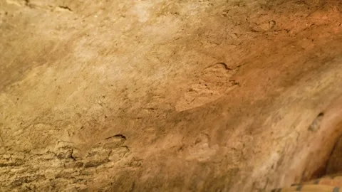 Exposed bricks in wine cellar ceiling with textured surface background 動画素材 310334859