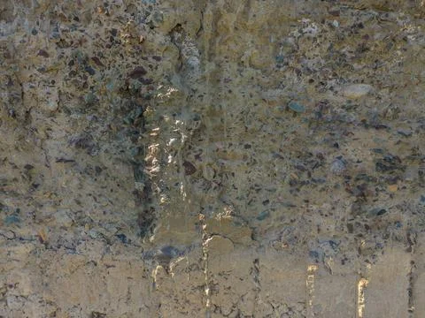 Exposed eroded aggregate concrete texture, rough surface 스톡 사진