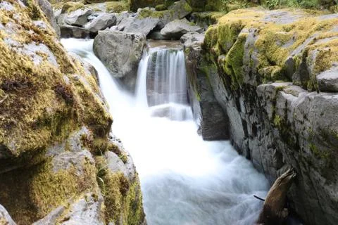 Exposed rocky river Stock Photos