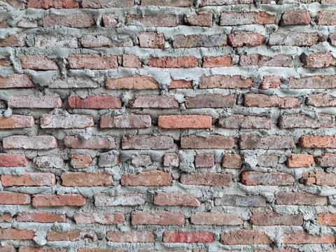Exposed Weathered Brick Wall Surface Stock Photos