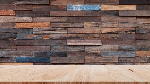 Exposed wooden wall exterior, Patchwork of raw wood forming a beautiful par.. Fotos de archivo
