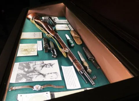 Exposition of old weapons. Фото