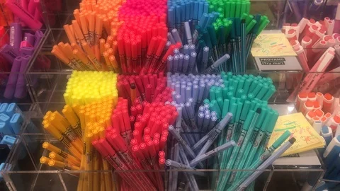 Exposure of colored pencils Stock Footage 101376262