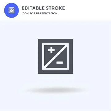 Exposure icon vector, filled flat sign, solid pictogram isolated on white, logo 스톡 일러스트