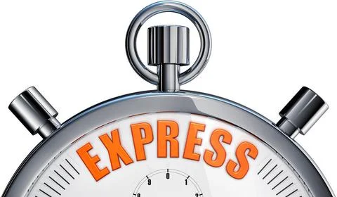 Express 3D rendering of a stop watch with a stopwatch icon Copyright: xZoo... Stock Photos