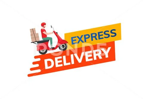 Speed delivery / express delivery vector icon - Stock Illustration