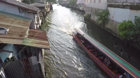 Express Boat, Chao Phraya River Khlong, Thonburi, Bangkok, Thailand 库存影片 290174639