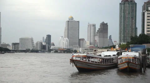Express boat on river Stock Footage 60592050