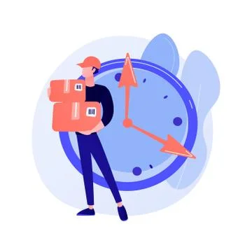 Express courier delivery vector concept metaphor Stock Illustration