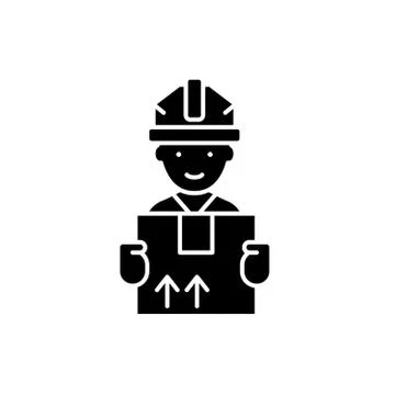 Express delivery black icon, vector sign on isolated background. Express Stock Illustration