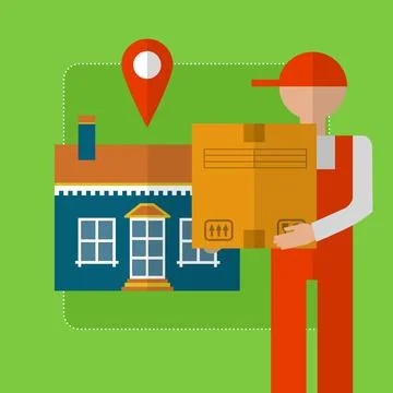 Express delivery concept Stock Illustration