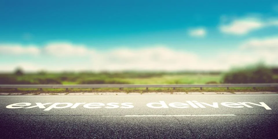 Express delivery concept Stock Photos