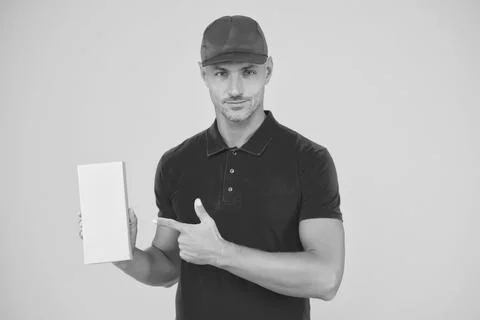 Express delivery courier. Parcel post package. Targeted Delivery Services Stock Photos