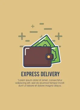 Express delivery design Stock Illustration
