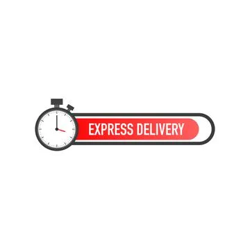 Express delivery icon for apps and website. Delivery concept. Vector illustra Stockillustratie