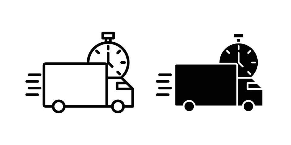 Express delivery icon vector design illustrations 스톡 일러스트