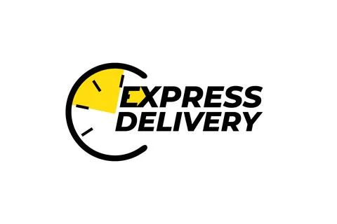 Express delivery icon vector isolated on background Illustrazione stock