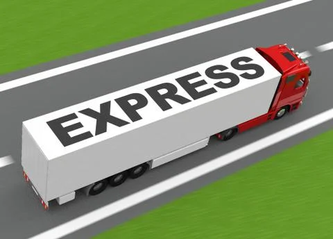 Express delivery Stock Illustration