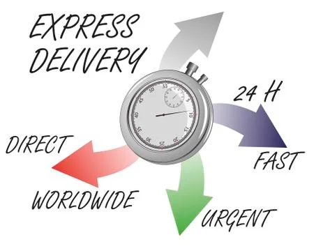 Express delivery Stock Illustration