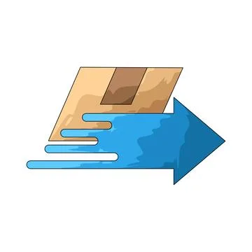Express delivery illustration 스톡 일러스트