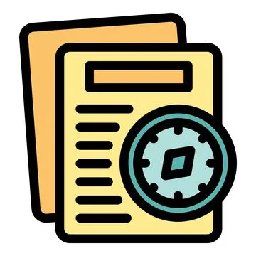 Express delivery measuring parcel delivery time with stopwatch icon Stockillustratie