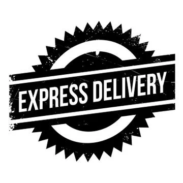 Express Delivery rubber stamp Stock Illustration