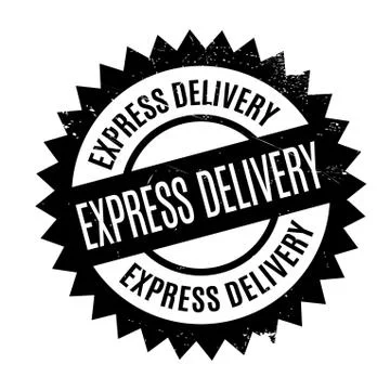 Express Delivery rubber stamp Illustrazione stock