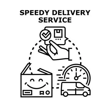 Express delivery service tracking order logistics Stock Illustration