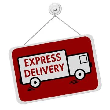 Express delivery sign Stock Illustration