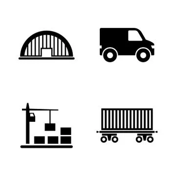 Express delivery. Simple Related Vector Icons Stock Illustration