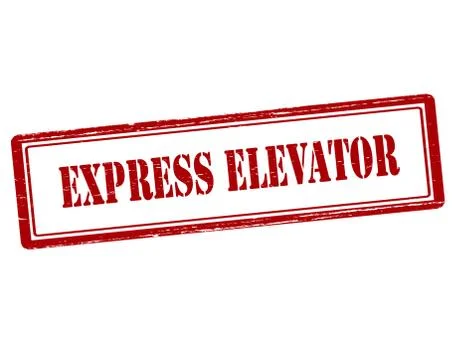 Express elevator Illustrazione stock