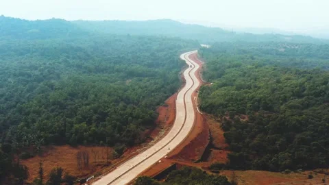 Express Highway, Aerial View Stock Footage 160822798