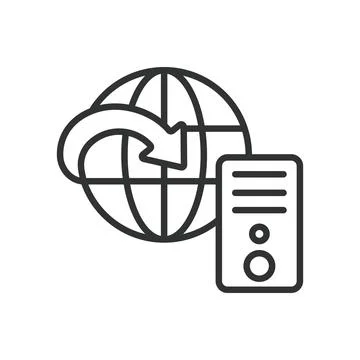 Express icon in line design. Express, fast delivery, express service, speed Stock-Illustration