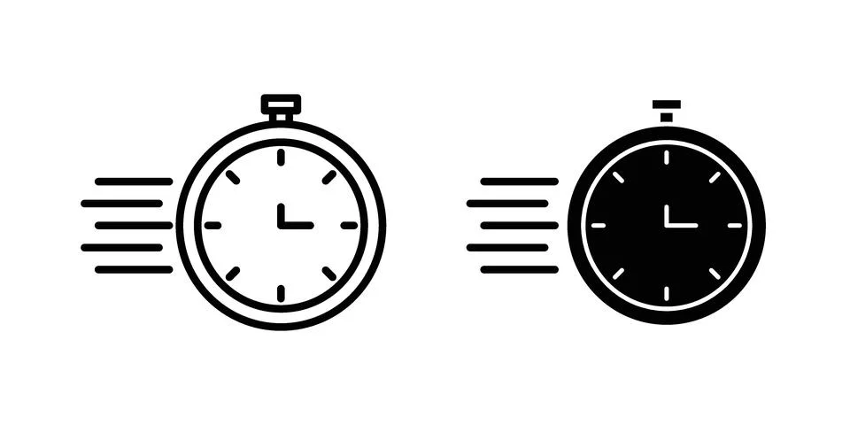 Express icon set. Vector EPS 10 Stock Illustration