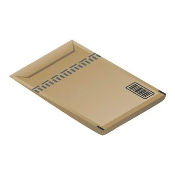 Express parcel delivery icon, isometric style Stock Illustration