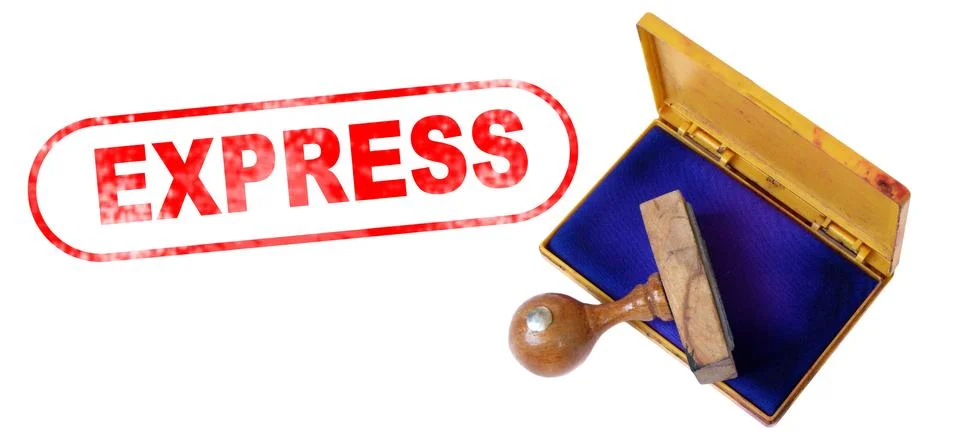 Express rubber stamp Stock Illustration