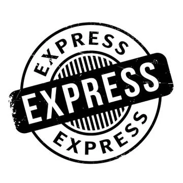 Express rubber stamp Illustrazione stock