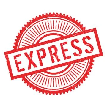 Express stamp rubber grunge Stock Illustration