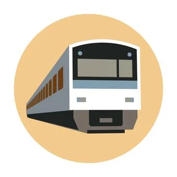 Express Train Icon Vector Illustration Stock Illustration