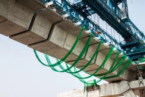 Express way construction site Foto stock
