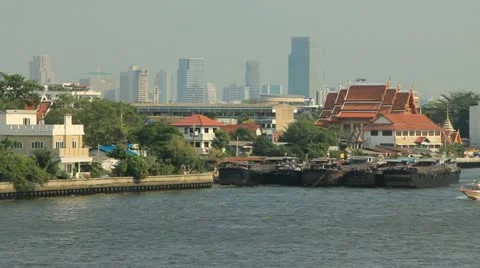 ExpressBoat in the Chao phraya River Stock Footage 21887615