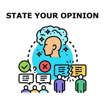 Expressing opinion voice, feedback, and communication 스톡 일러스트