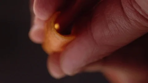 Expressing an orange peel on an old fashioned Stock Footage 83862589
