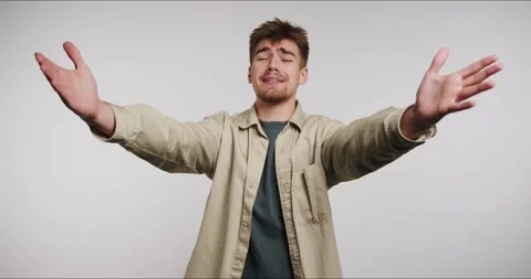 Expressing vulnerability and joy in a heartfelt moment of connection amidst.. Видео 329113209