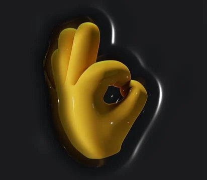 An expression of all is OK. Stock Illustration